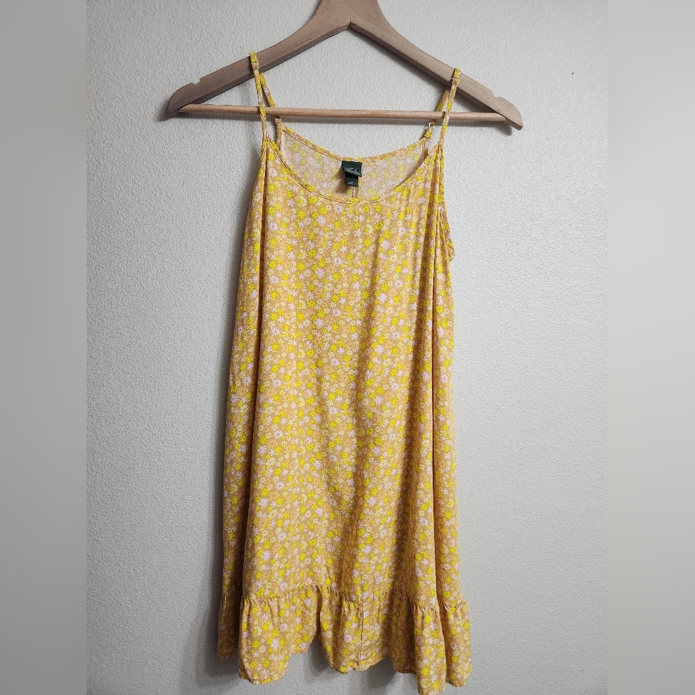 wild fable Yellow Floral Slip Dress